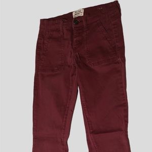 Mudd, Skinny Fit jeans, Size 0, Color Maroon Red